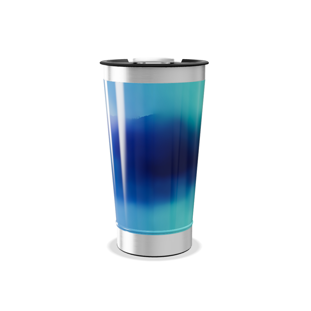 Copo Térmico - Azul Degradê Inox