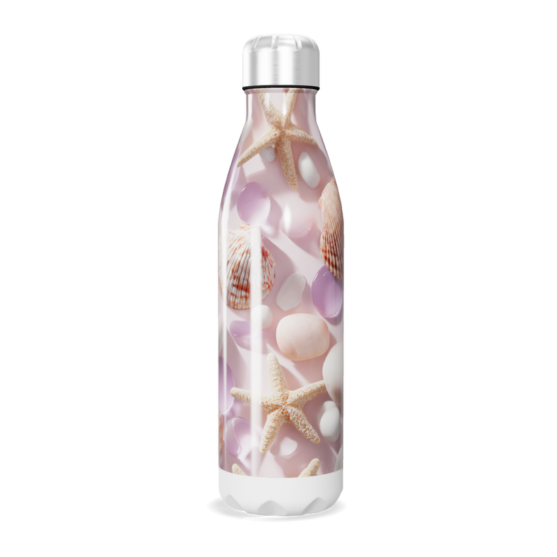 Garrafa Inox - Conchas e Bolhas Rosa