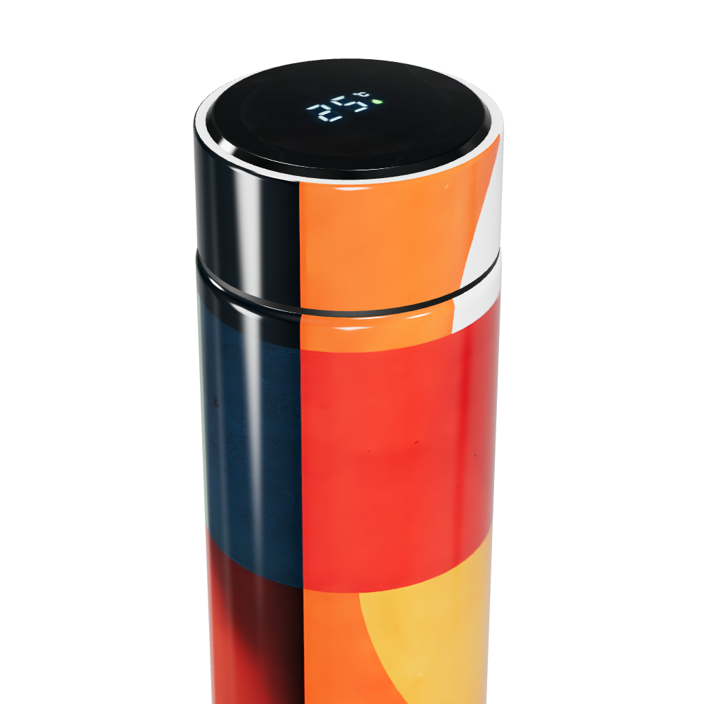 Garrafa Térmica Touch - Colorida Digital Display