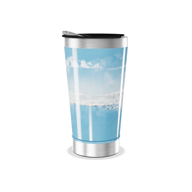 Copo Térmico - Azul com Paisagem