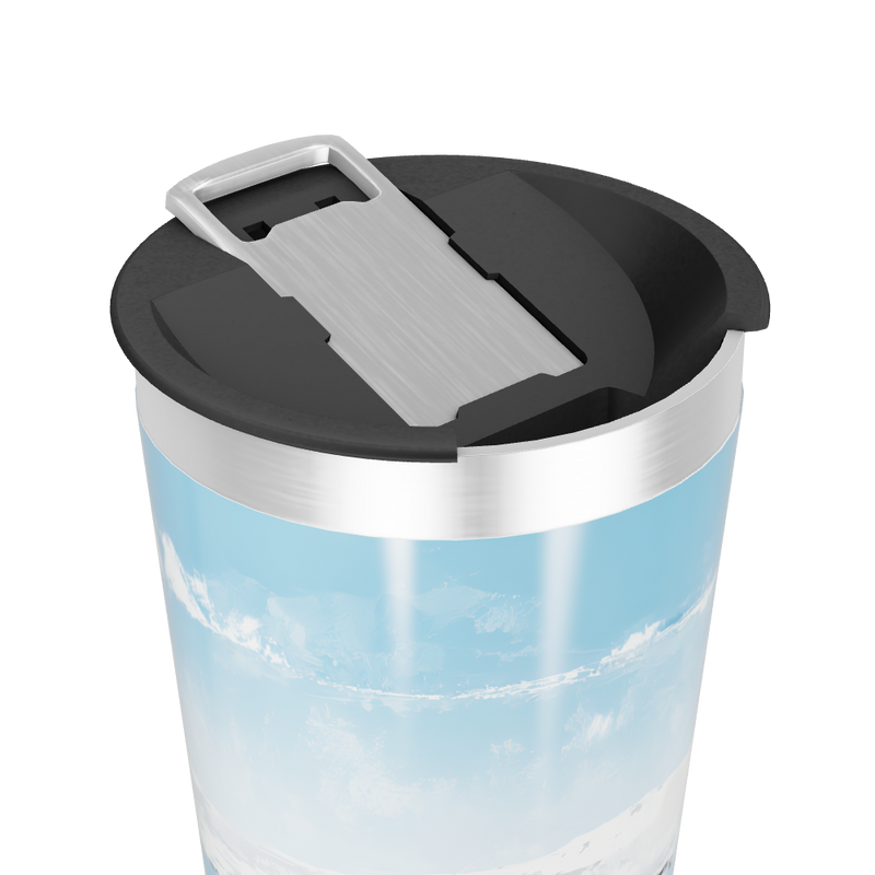 Copo Térmico - Azul com Paisagem