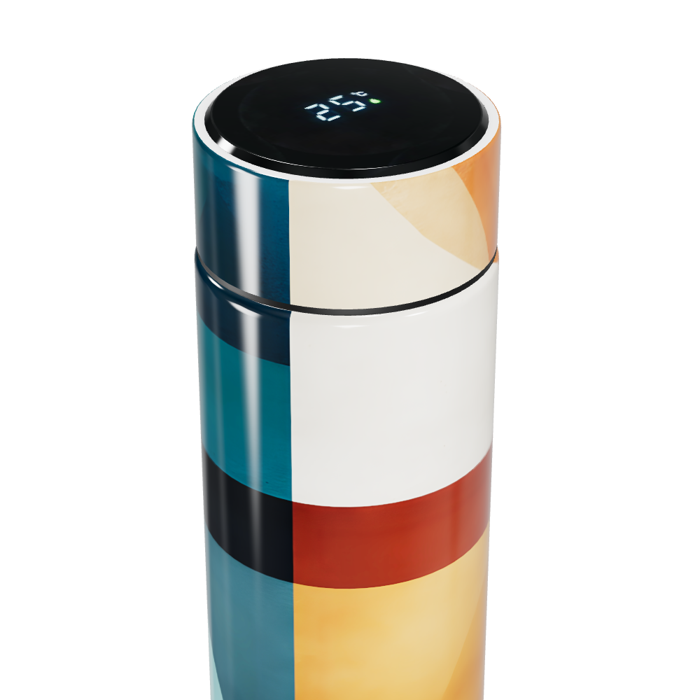 Garrafa Térmica Touch - Estampa Colorida Aço Inox