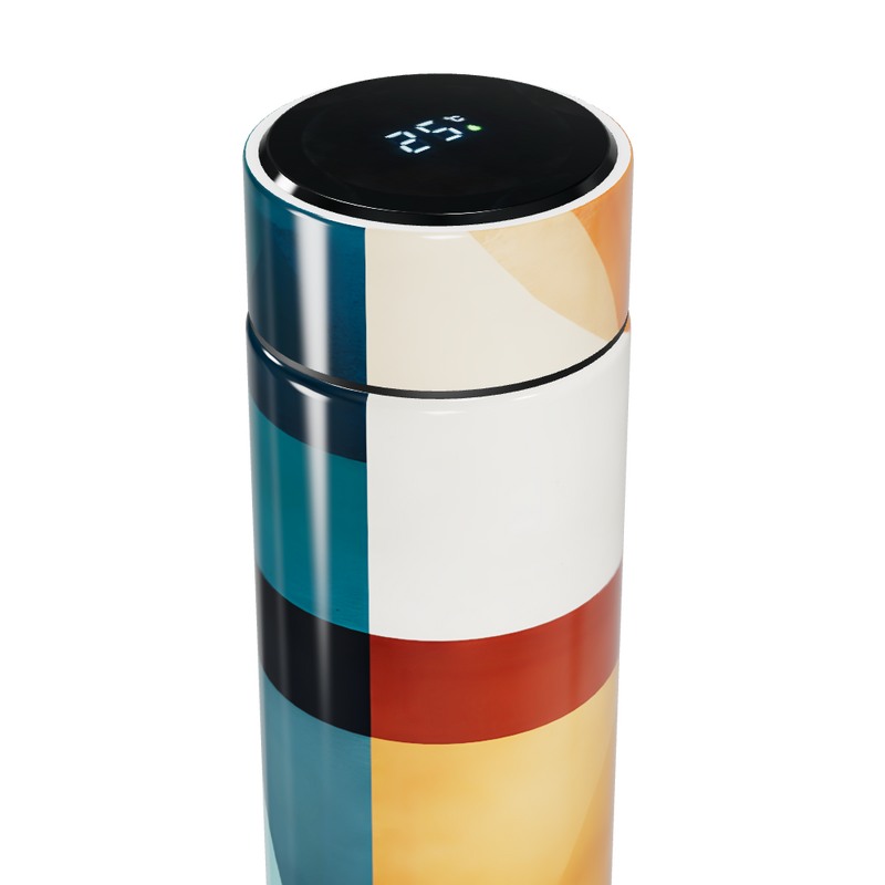 Garrafa Térmica Touch - Estampa Colorida Aço Inox
