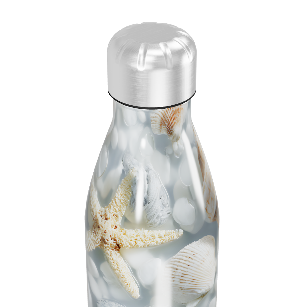 Garrafa Inox - Estampa Conchas Marinhas