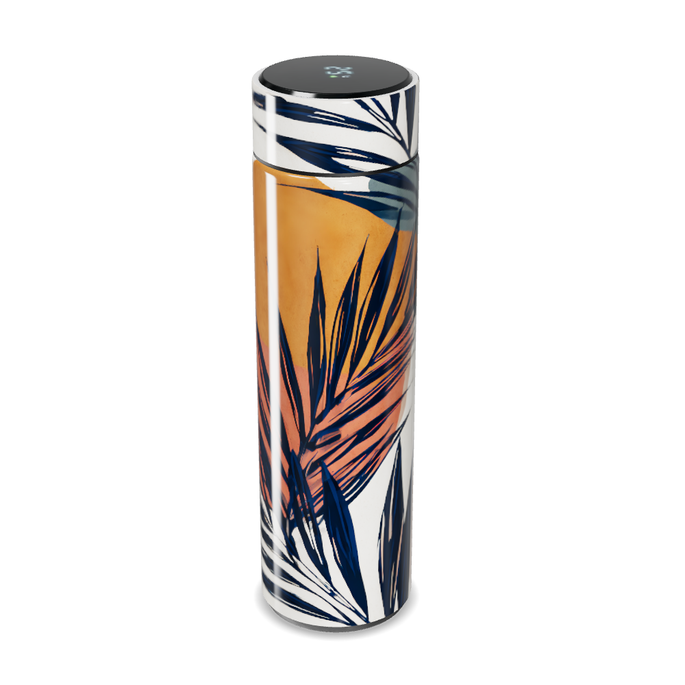 Garrafa Térmica Touch - Estampa Folhagem Colorida