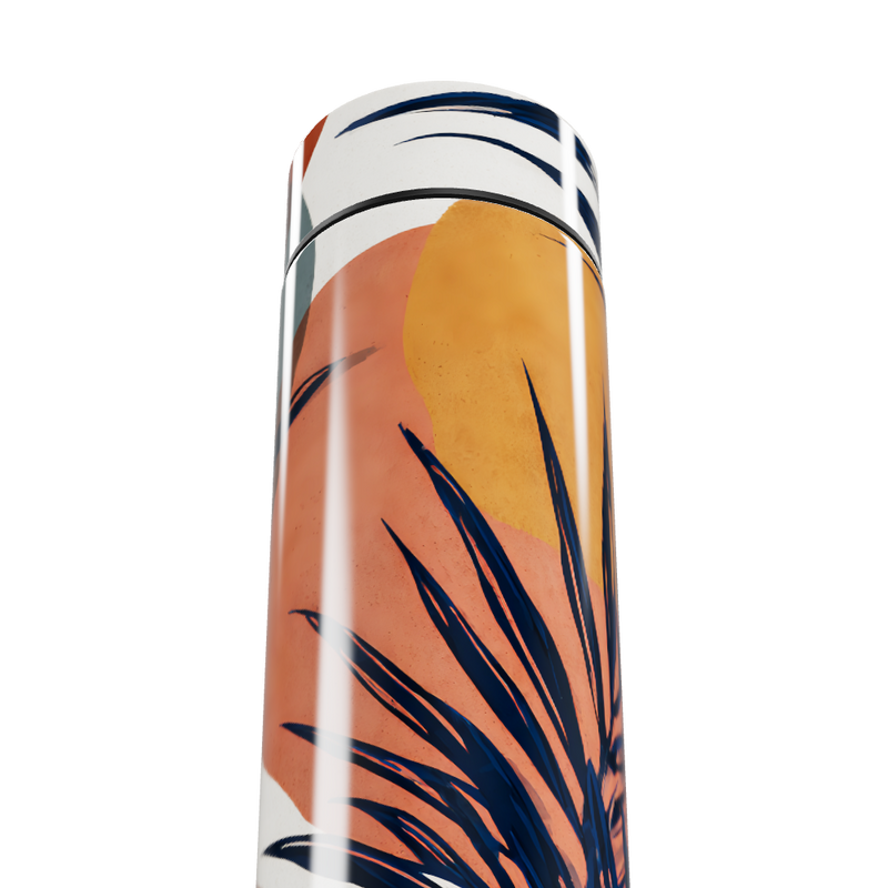 Garrafa Térmica Touch - Estampa Folhagem Colorida