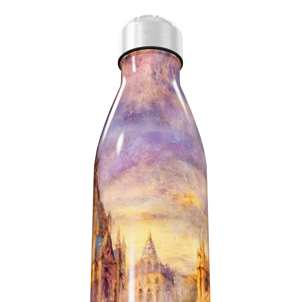 Garrafa Inox - Estampa Cidade Colorida