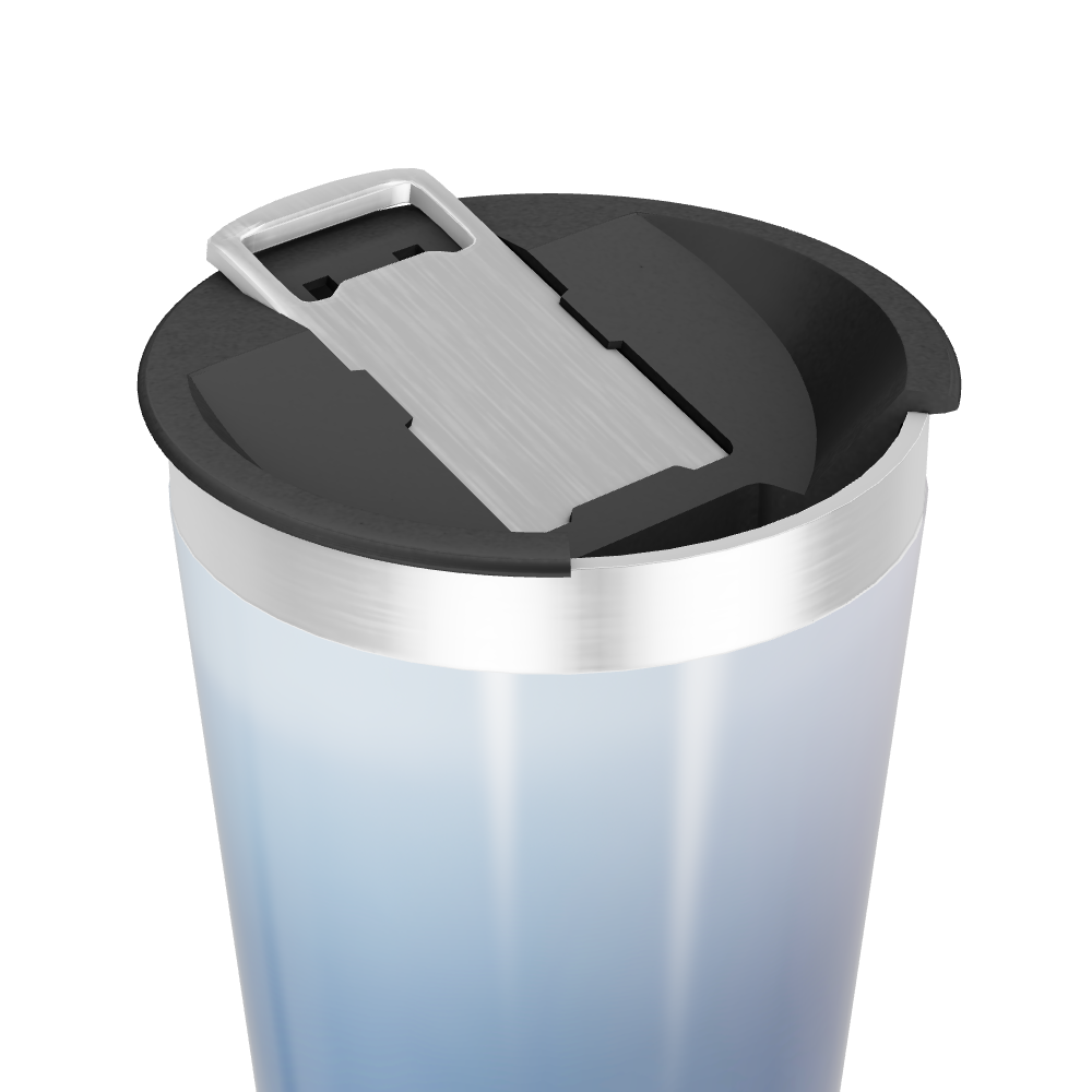 Copo Térmico - Degradê Azul Aço Inox