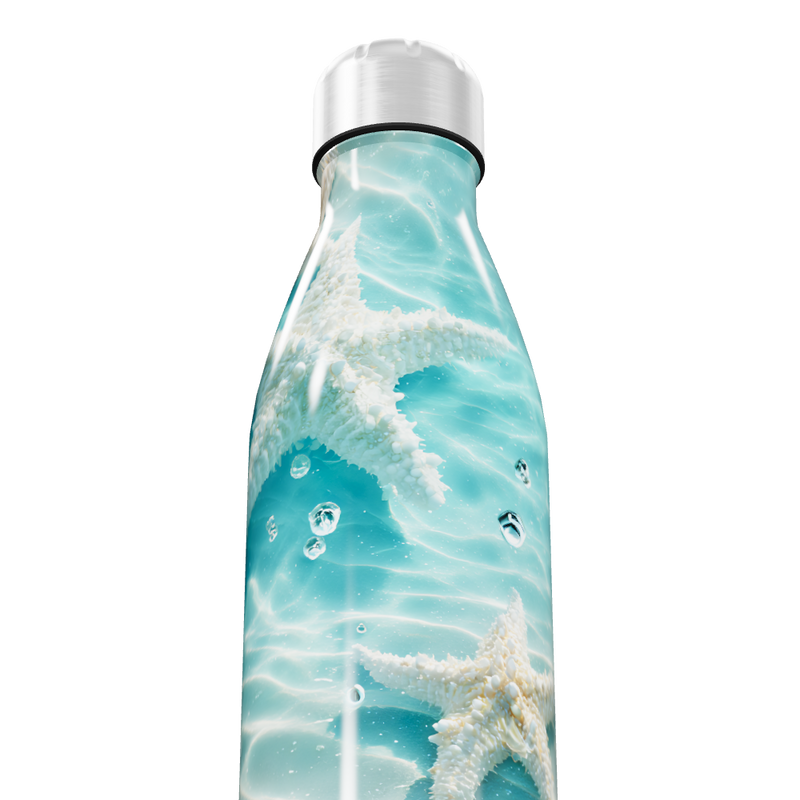 Garrafa Inox Estampada Estrelas do Mar