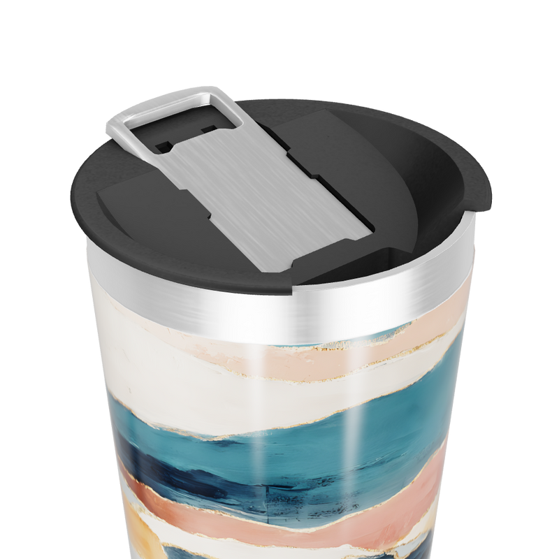 Copo Térmico - Estampa Abstrata Multicolor