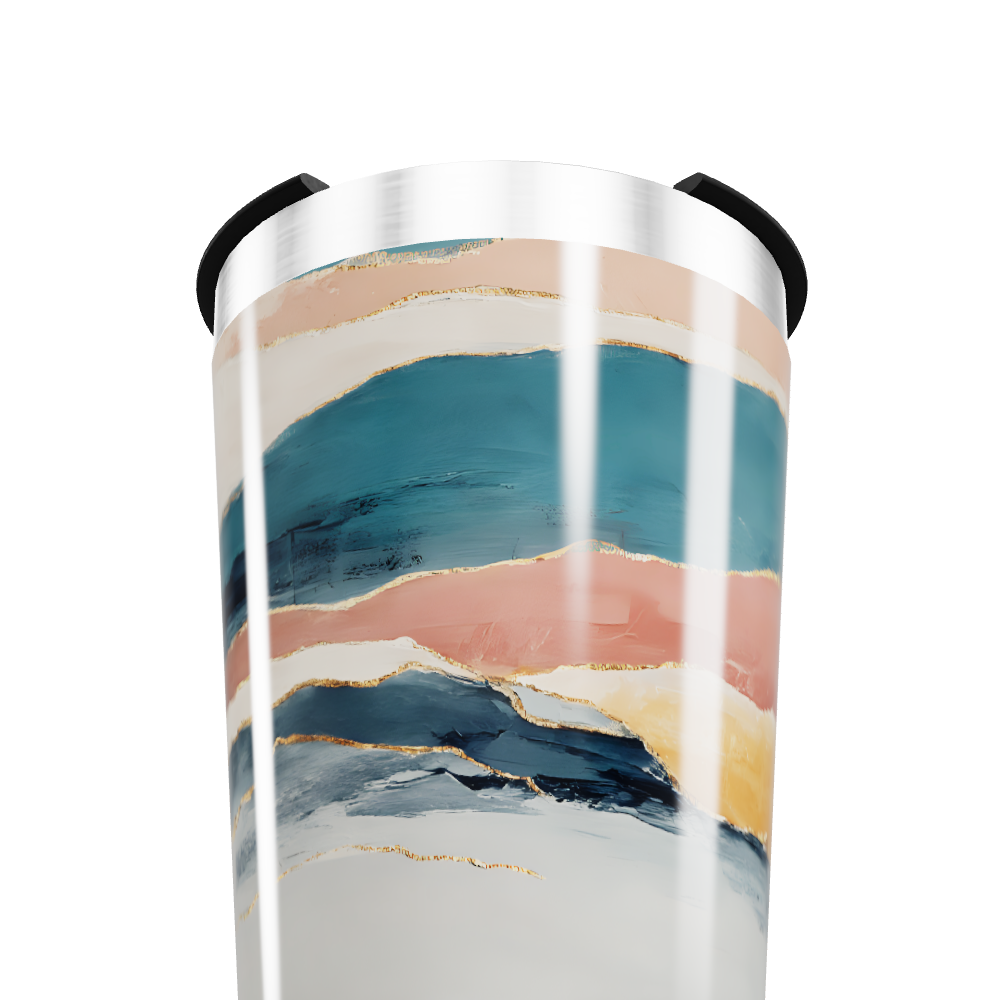 Copo Térmico - Estampa Abstrata Multicolor