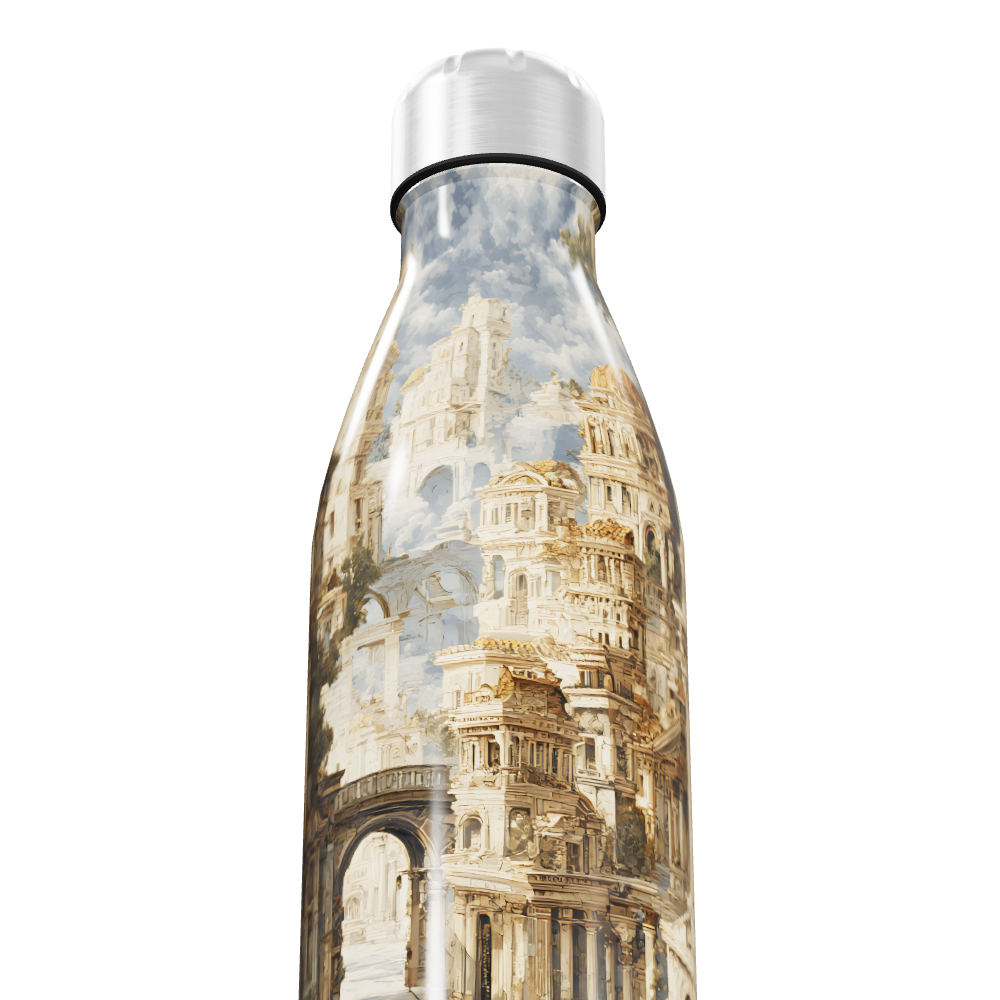 Garrafa Inox - Estampa Arquitetura Clássica