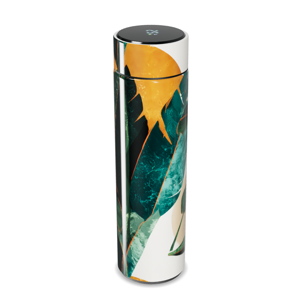Garrafa Térmica Touch - Folhagem Tropical