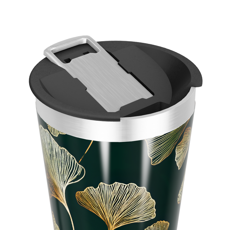 Copo Térmico - Folhas Douradas