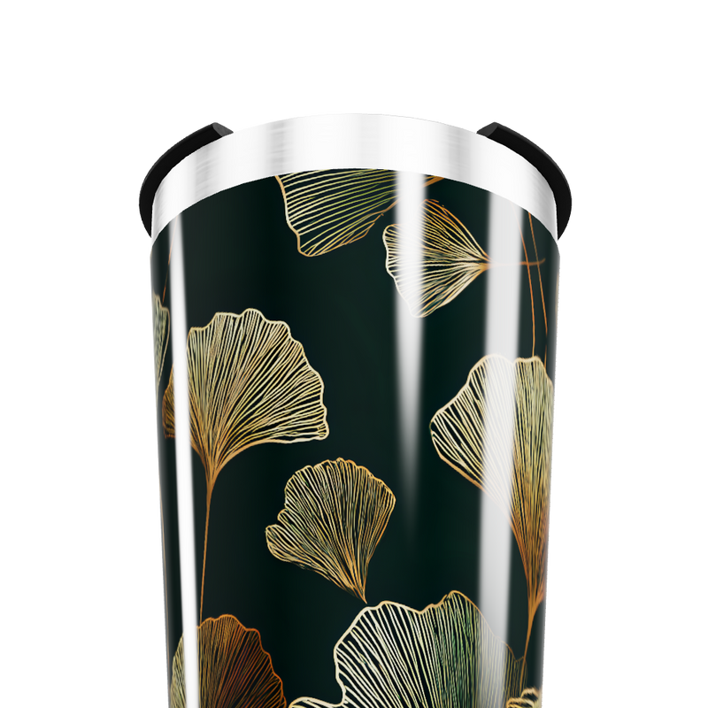 Copo Térmico - Folhas Douradas