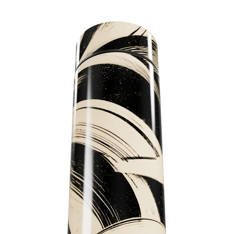 Garrafa Térmica Touch - Preto com Listras Modernas