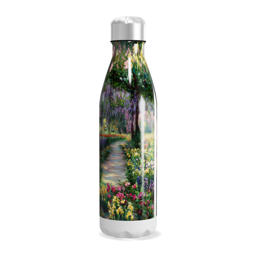 Garrafa Inox - Estampa Jardim Florido
