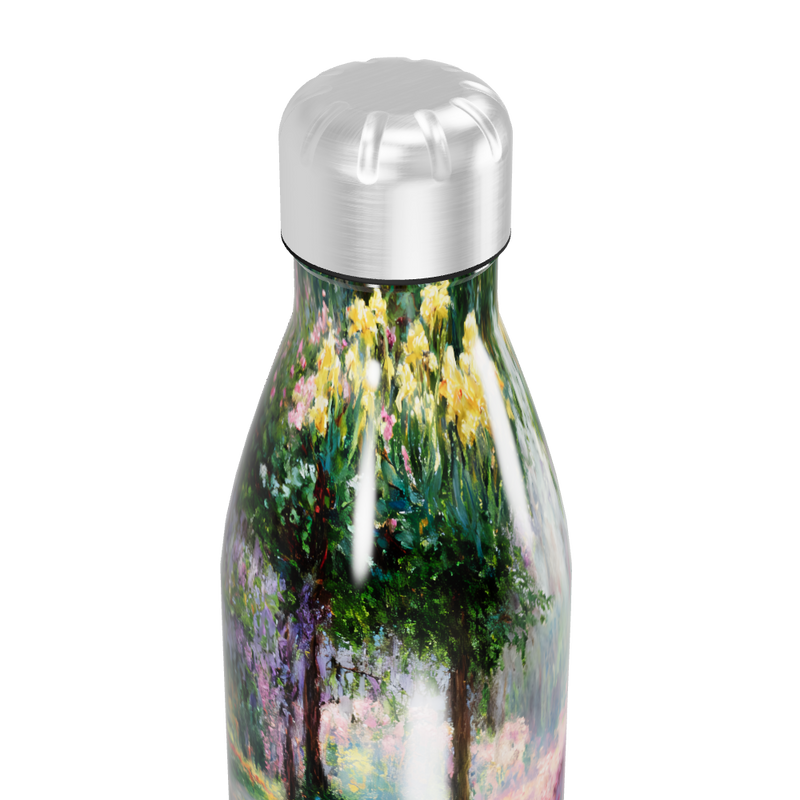 Garrafa Inox - Estampa Jardim Florido