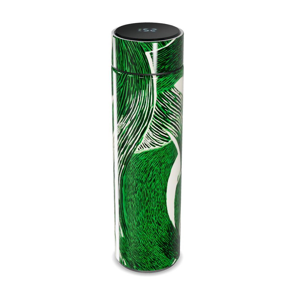 Garrafa Térmica Touch - Verde com Estampa