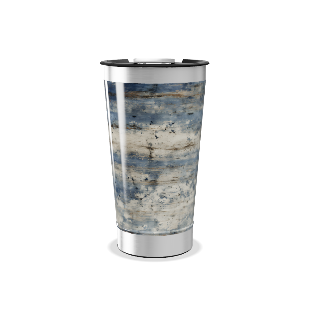 Copo Térmico - Estampa Azul e Bege