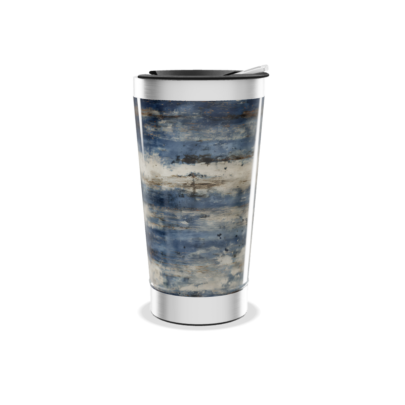 Copo Térmico - Estampa Azul e Bege