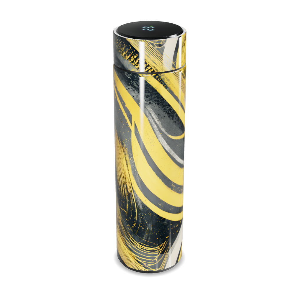 Garrafa Térmica Touch - Estampa Amarela e Preta