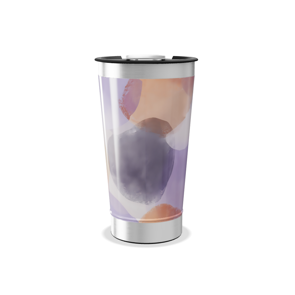 Copo Térmico - Transparente com Base Prata