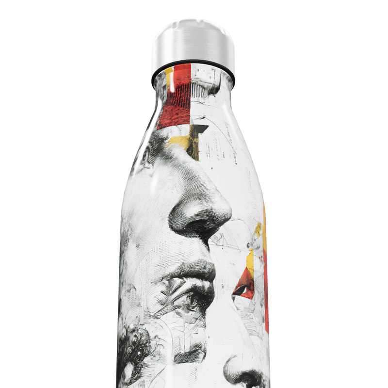 Garrafa Inox - Estampa Artística Faces