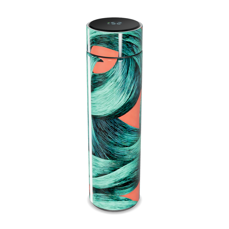 Garrafa Térmica Touch - Verde Estampada Digital