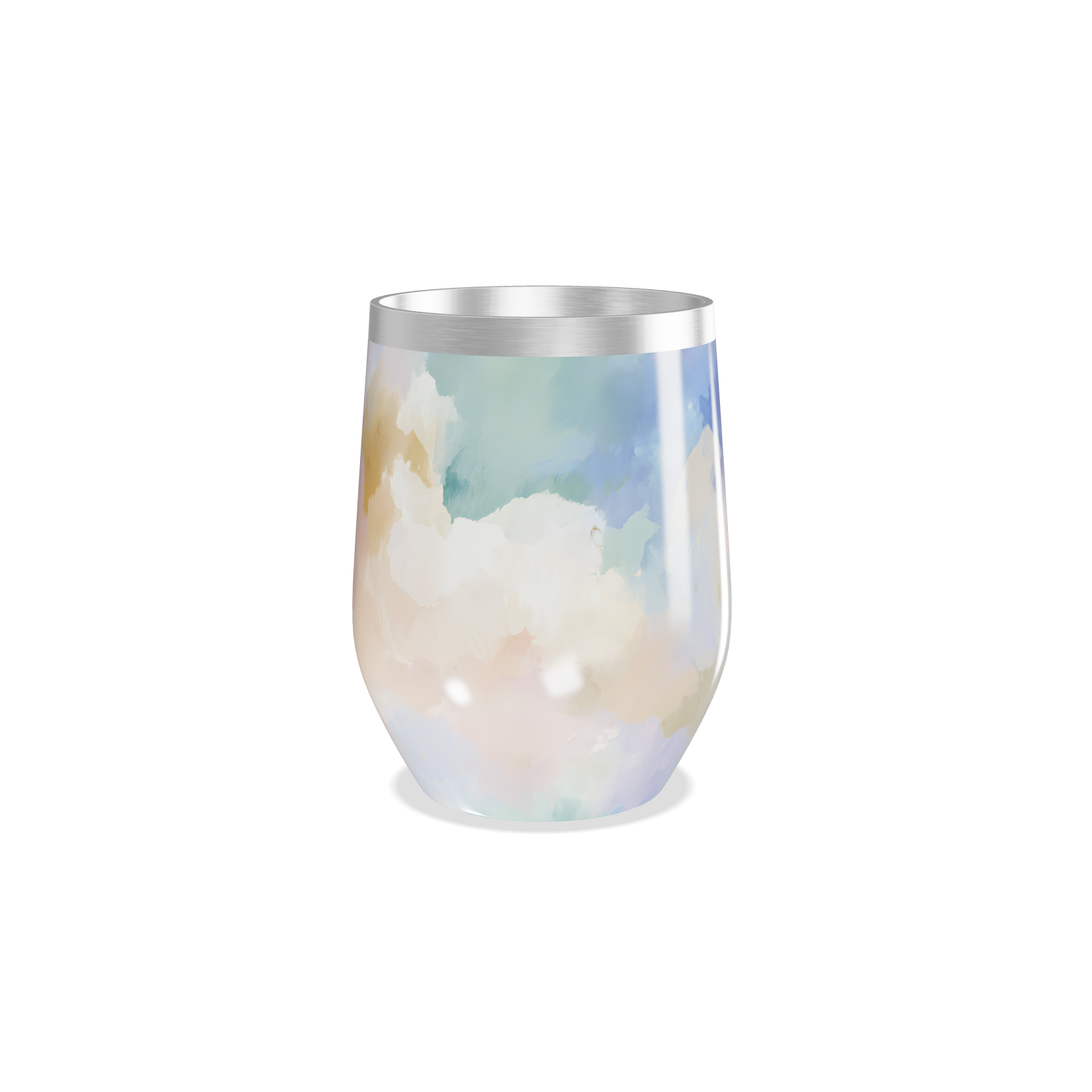 Copo Térmico Slim - Estampa Aquarela