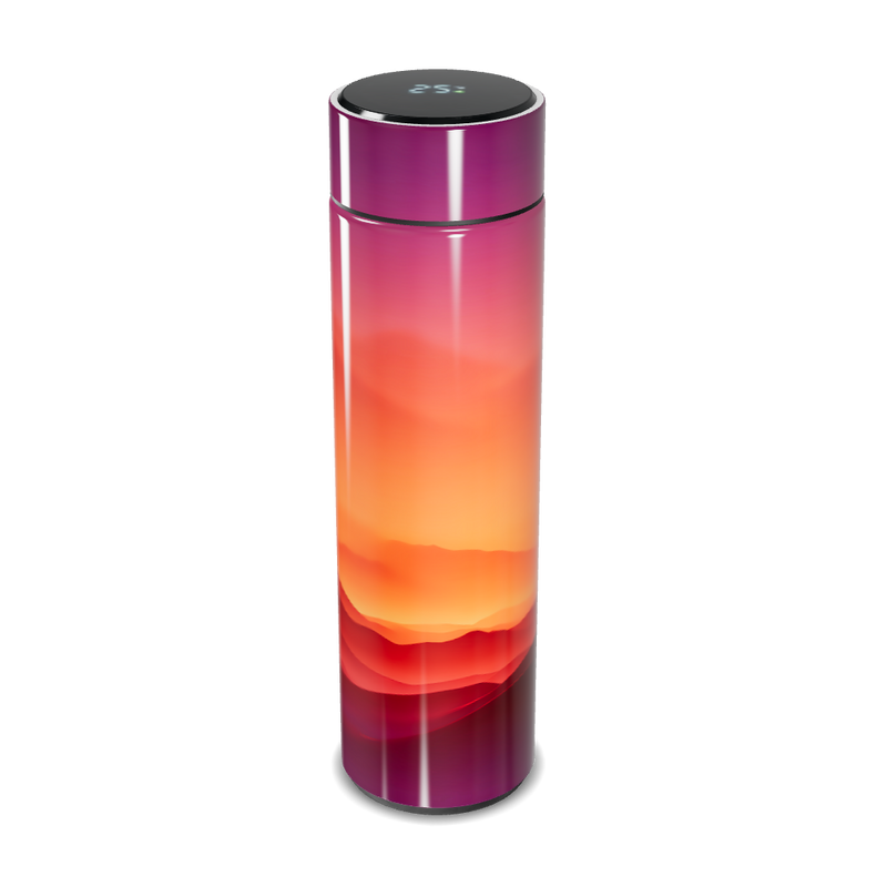 Garrafa Térmica Touch - Degradê Colorido Inox