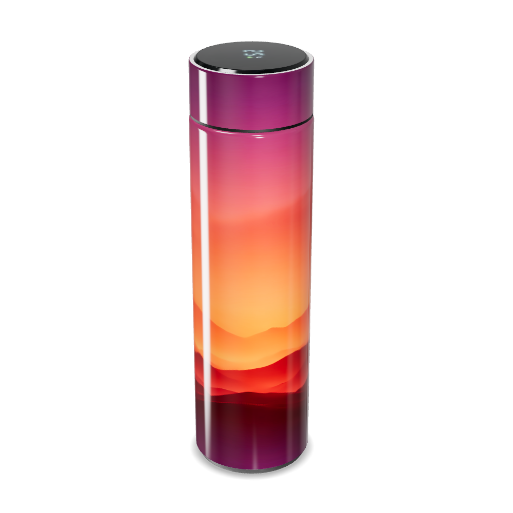 Garrafa Térmica Touch - Degradê Colorido Inox