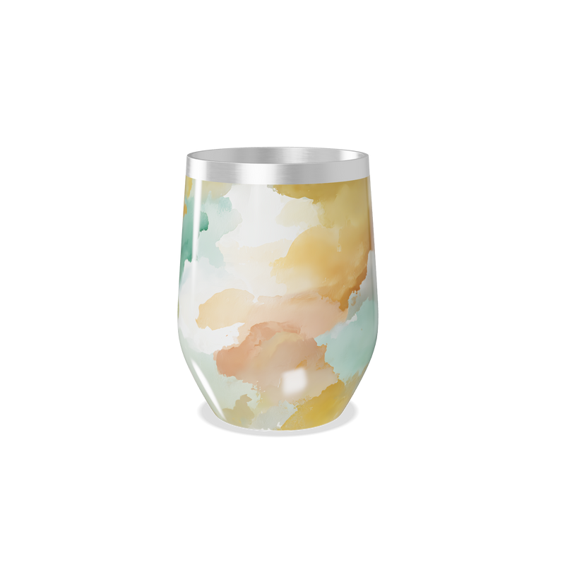 Copo Térmico Slim - Estampa Aquarela Colorida