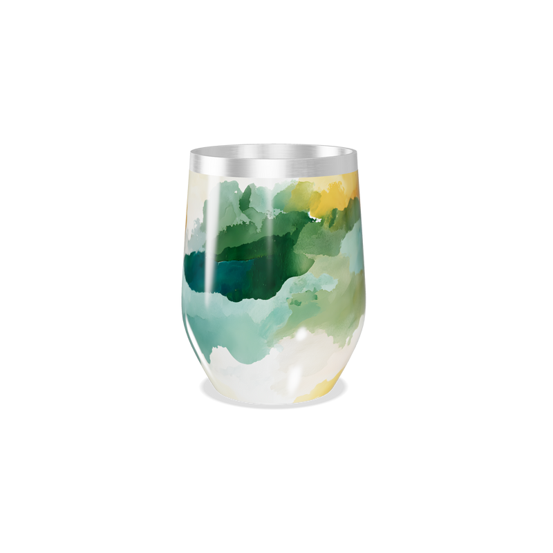 Copo Térmico Slim - Estampa Aquarela Colorida