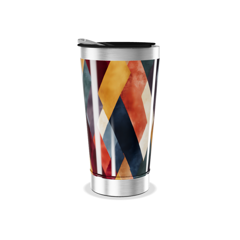 Copo Térmico - Estampa Geométrica Colorida