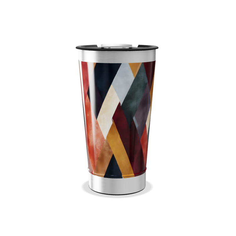 Copo Térmico - Estampa Geométrica Colorida