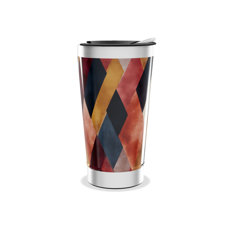 Copo Térmico - Estampa Geométrica Colorida