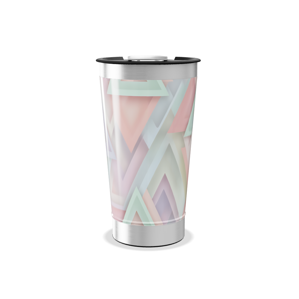 Copo Térmico - Geométrico Pastel Inox