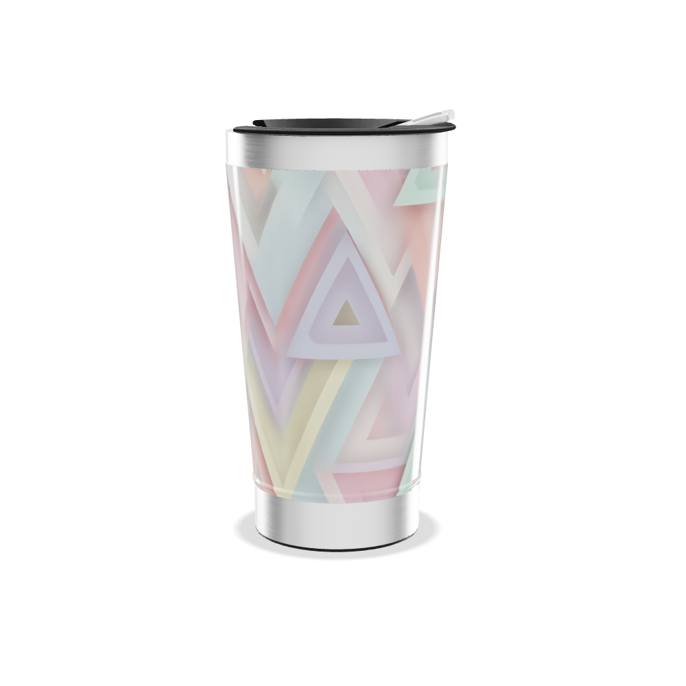 Copo Térmico - Geométrico Pastel Inox