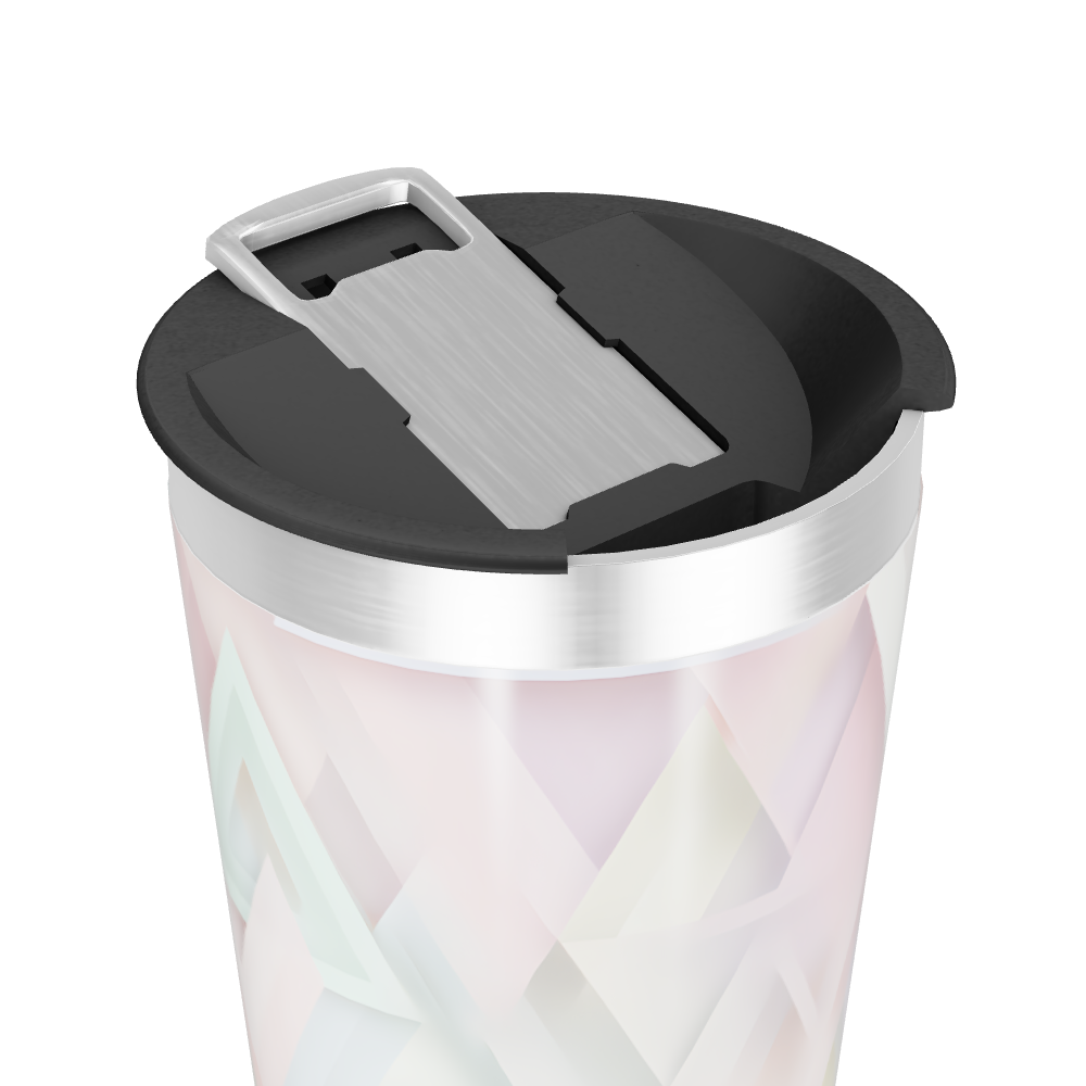 Copo Térmico - Geométrico Pastel Inox
