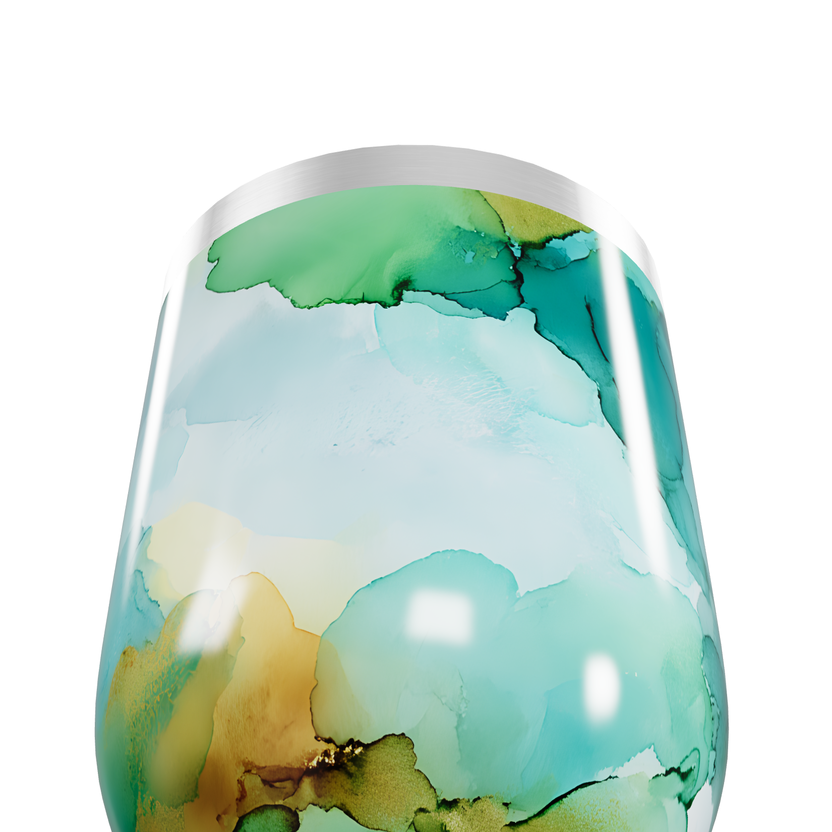 Copo Térmico Slim - Estampa Aquarela