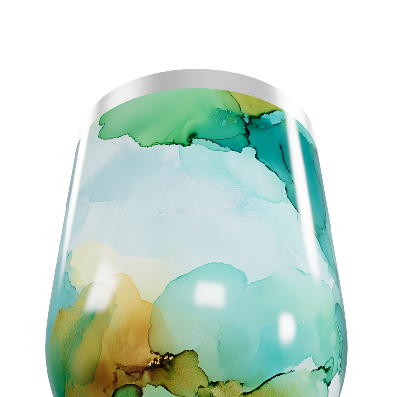 Copo Térmico Slim - Estampa Aquarela