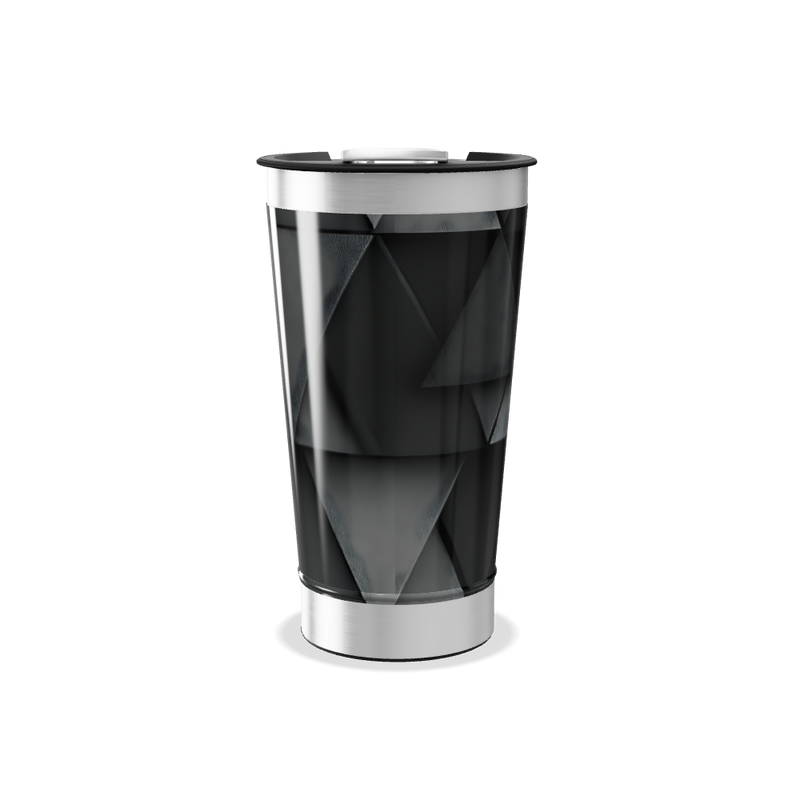 Copo Térmico - Preto Inox Geométrico