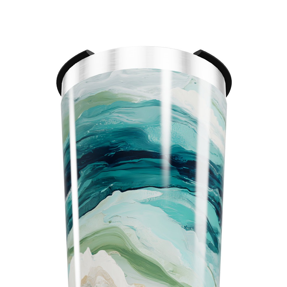 Copo Térmico - Estampa Azul e Verde