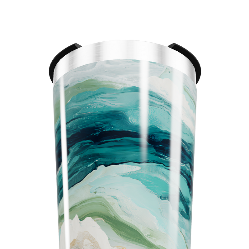 Copo Térmico - Estampa Azul e Verde