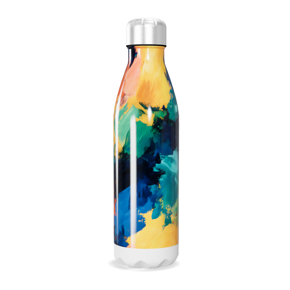 Garrafa Inox - Estampa Colorida Abstrata