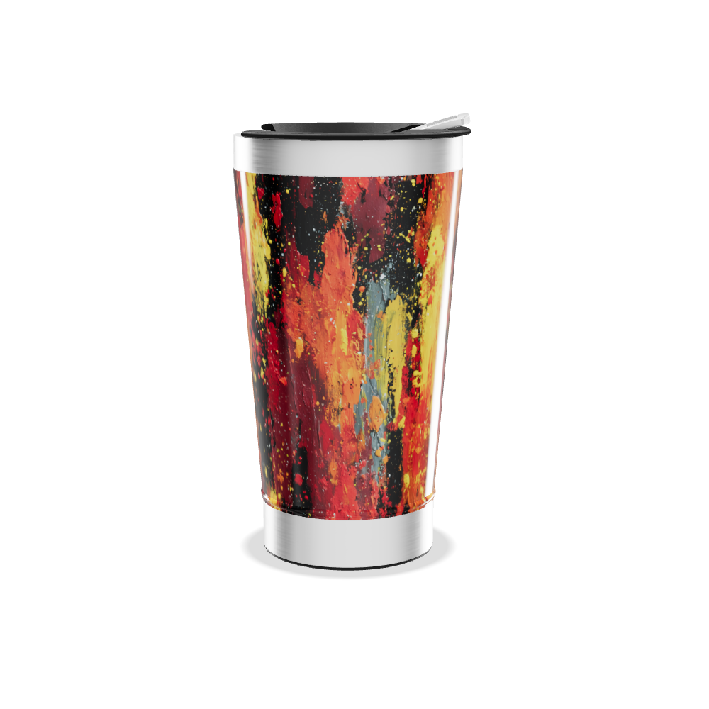 Copo Térmico - Estampa Abstrata Colorida