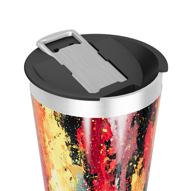 Copo Térmico - Estampa Abstrata Colorida