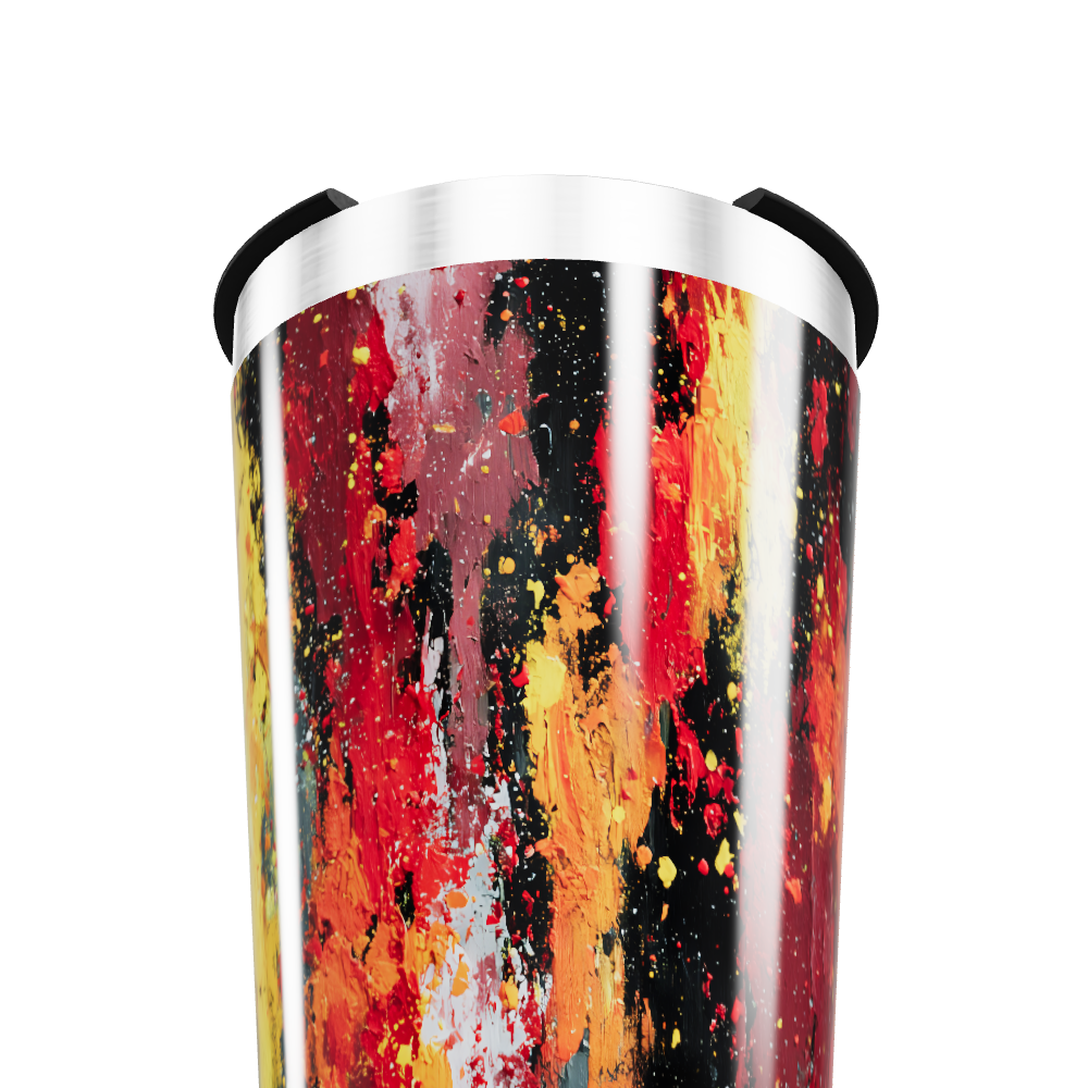 Copo Térmico - Estampa Abstrata Colorida
