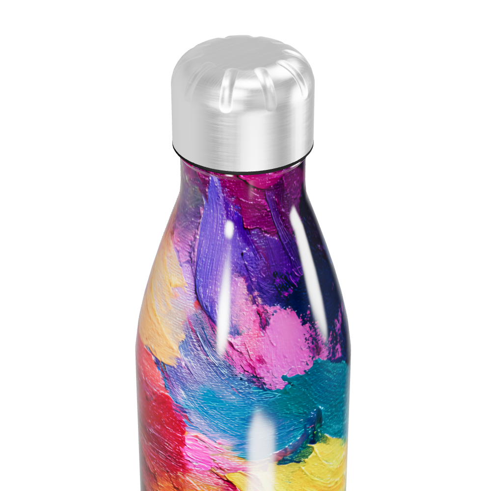 Garrafa Inox - Pintura Multicolorida